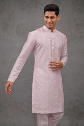 Silk Embroidered Kurta Pajama